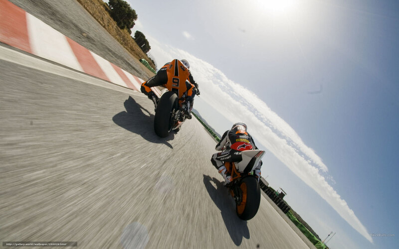 Motorcycle Racers on Track — Gray, Dynamic, Afternoon, Photograph, Racetrack