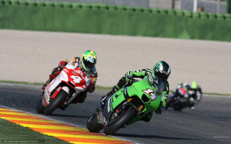 Motorcycle Racers on Track — Green, Dynamic, Afternoon