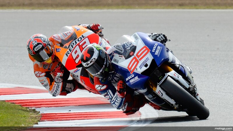 Motorcycle Racers on Track — Orange, Intense, Afternoon