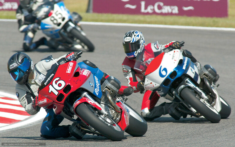 Motorcycle Racers on Track — Red, Intense, Afternoon