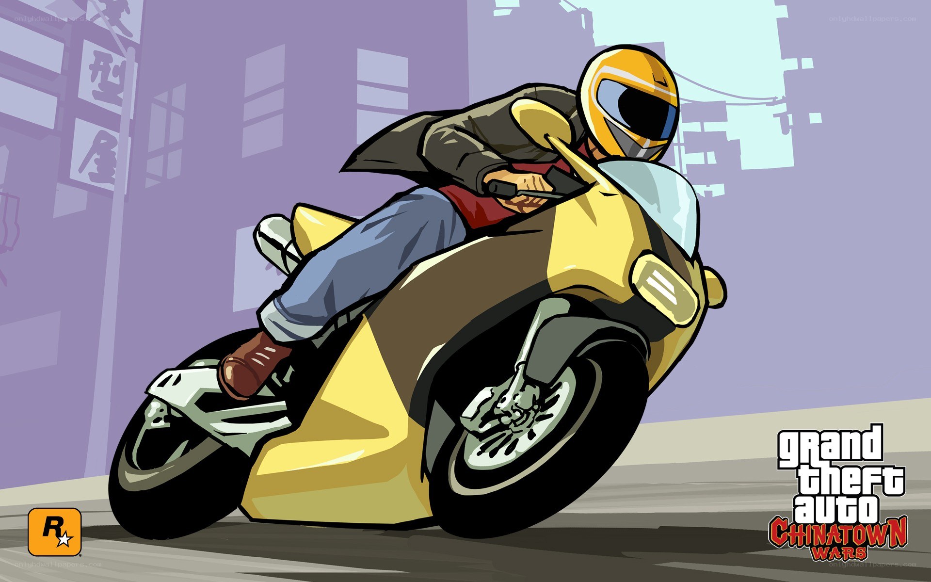 motorcycle racing in chinatown