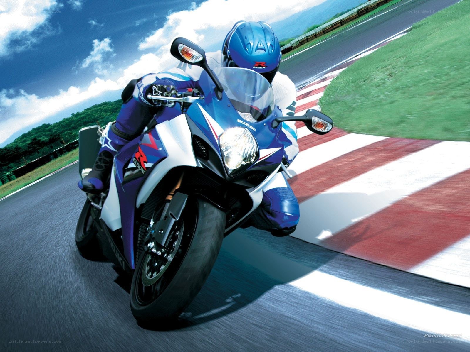 motorcycle racing on a track