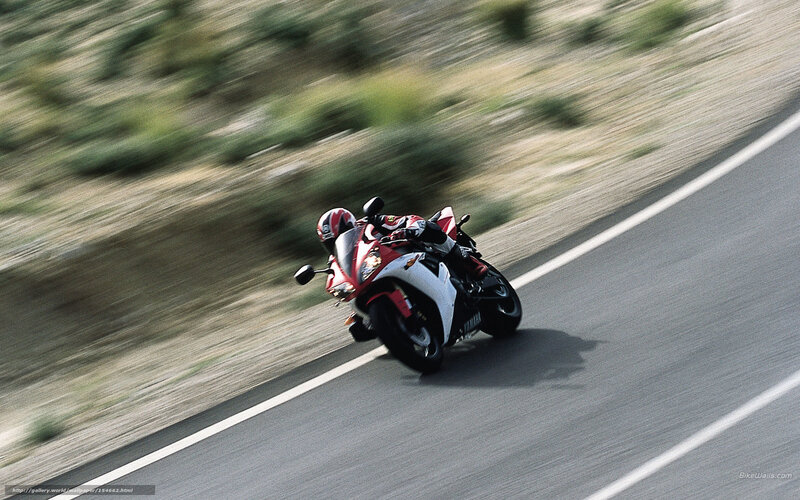 motorcycle racing on road