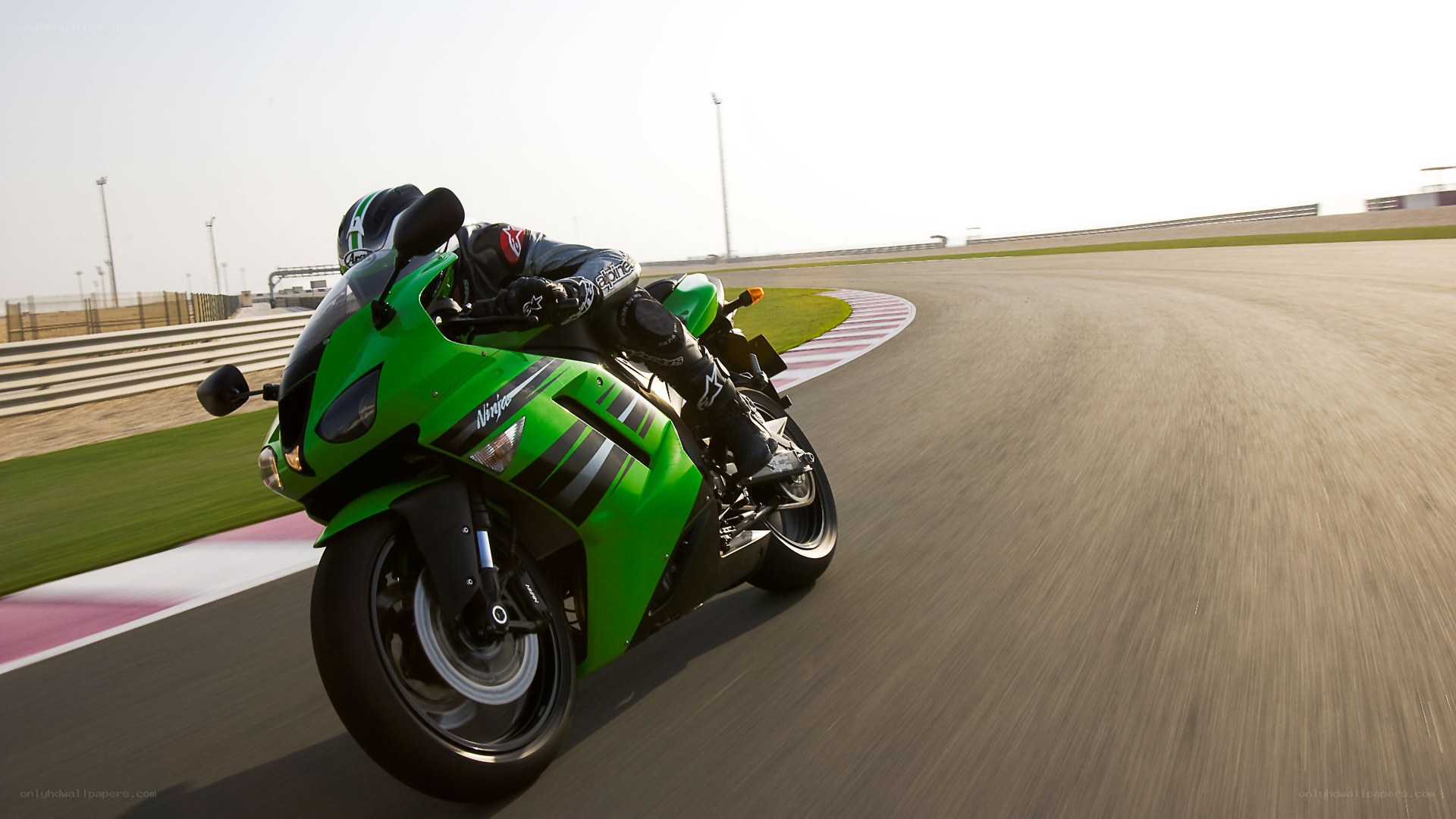 motorcycle racing on track