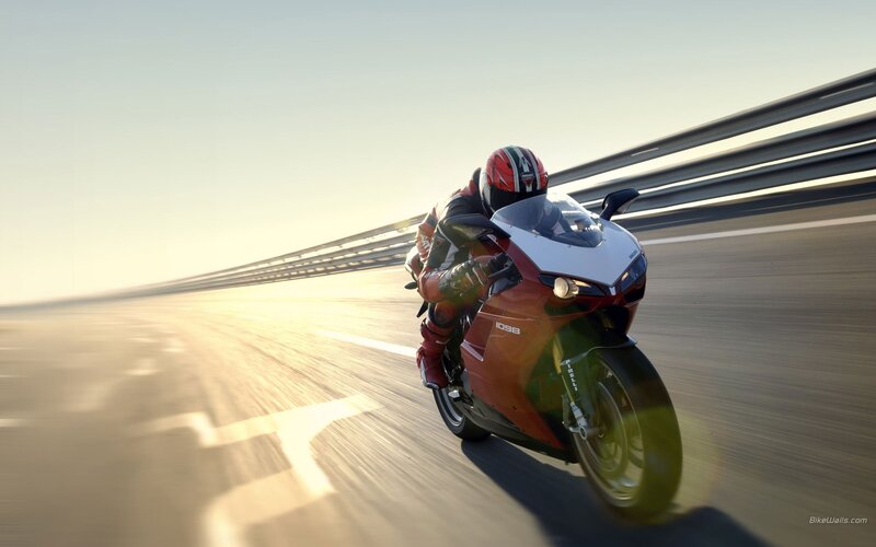 motorcycle racing on track
