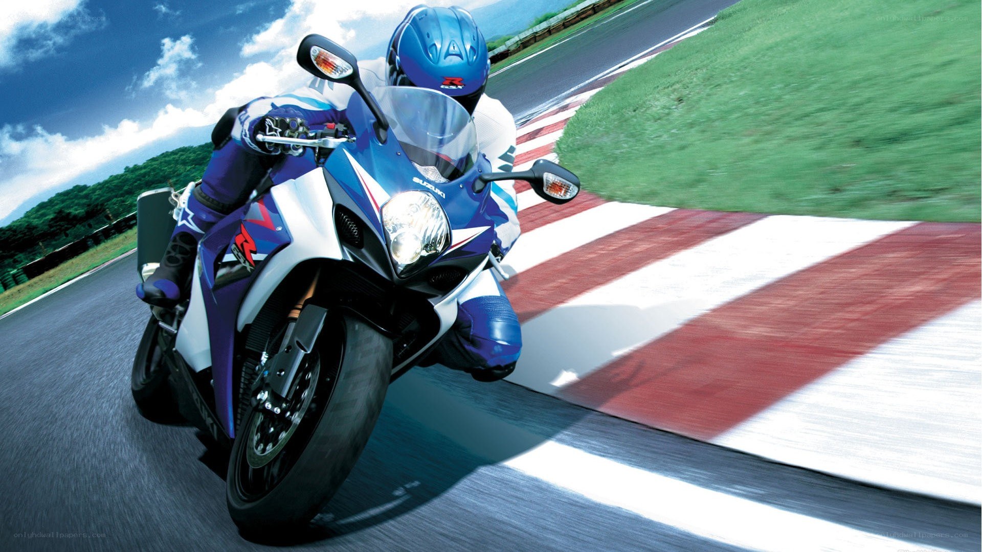 motorcycle racing on track