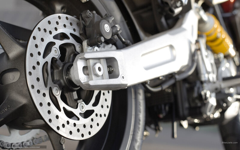 Motorcycle Rear Brake System — Silver