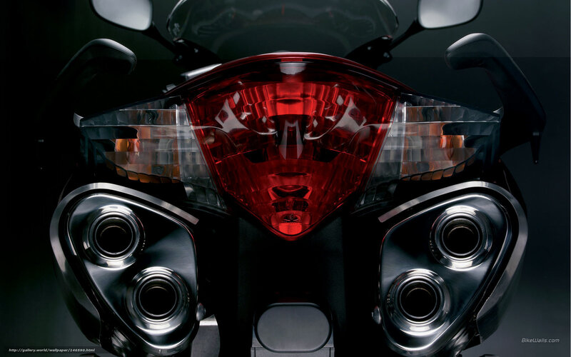 Motorcycle Rear Lights — Black, Dramatic, Photograph