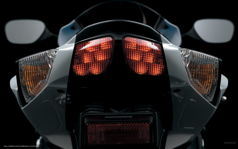 Motorcycle Rear Lights — Black, Dramatic