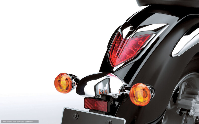 Motorcycle Rear Lights — Black, Neutral, Photograph