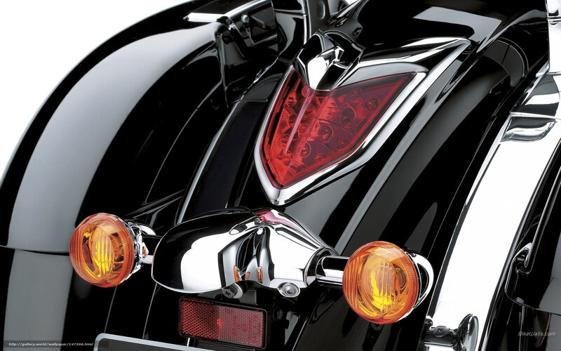 Motorcycle Rear Lights — Black, Neutral