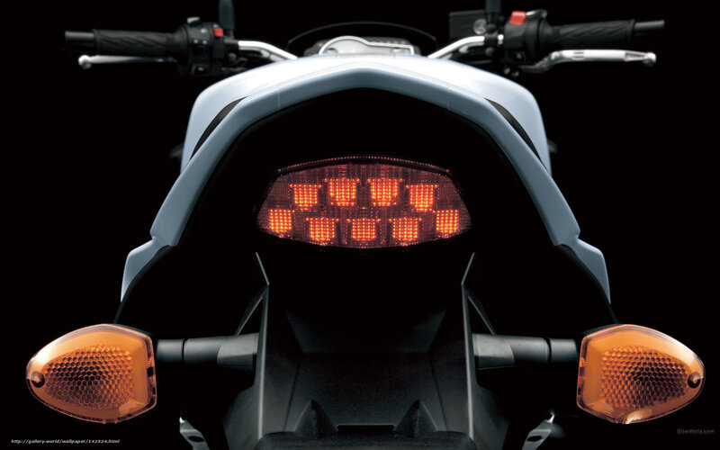 Motorcycle Rear Lights — Black