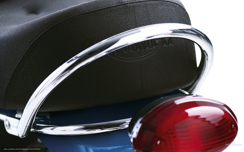 Motorcycle Rear Seat — Black, Clean