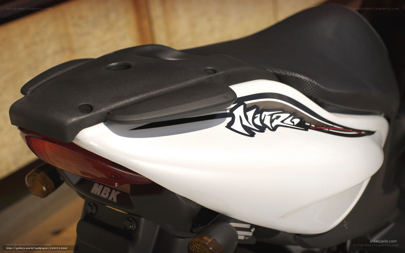 motorcycle rear seat detail