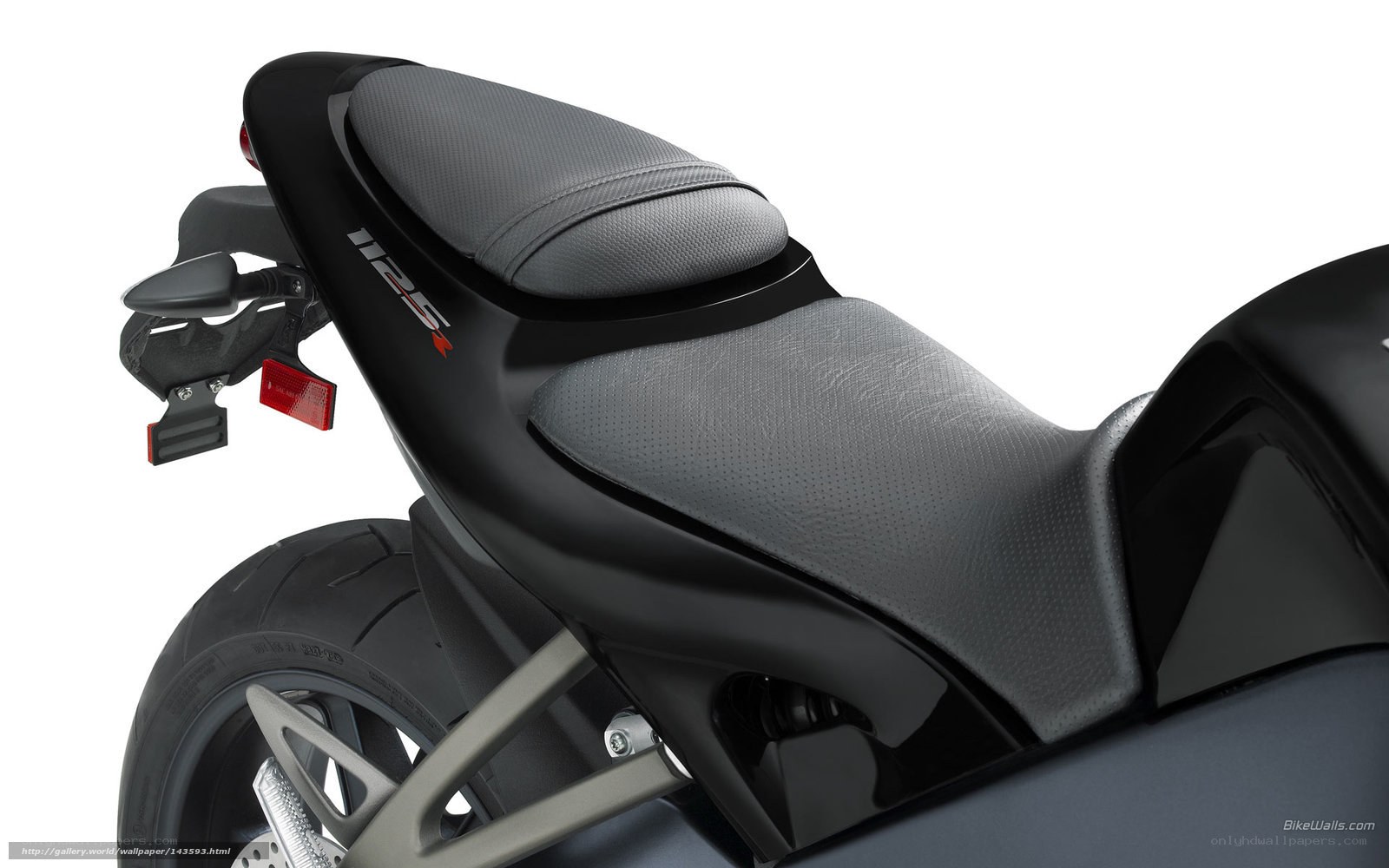motorcycle rear seat detail