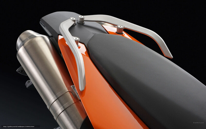 Motorcycle Rear Section — Orange