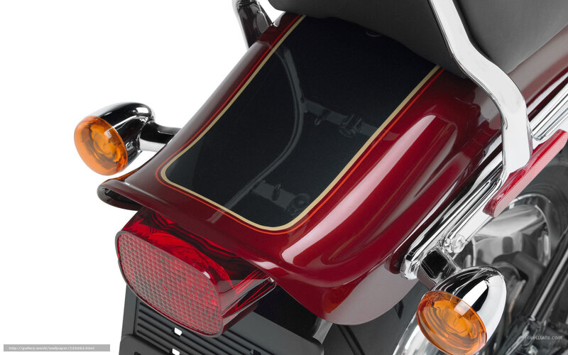 Motorcycle Rear Section — Red