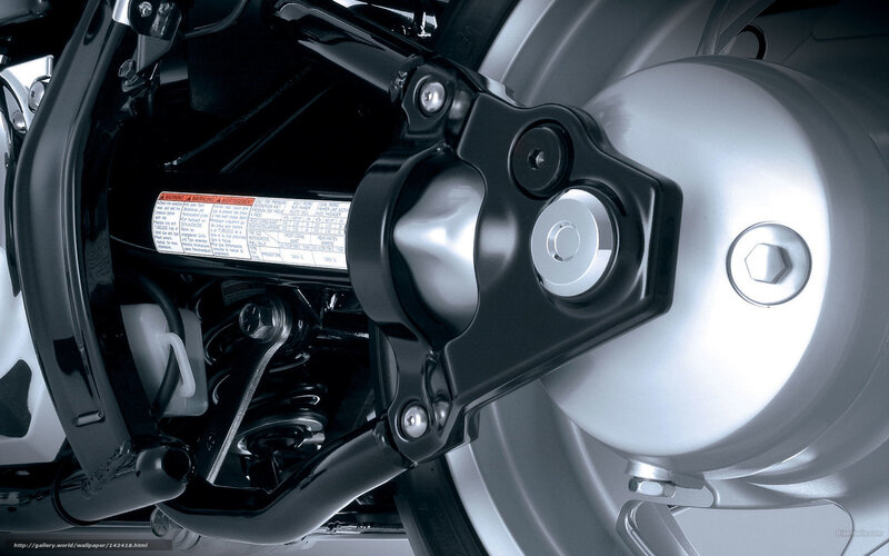 Motorcycle Rear Suspension — Black, Mechanical