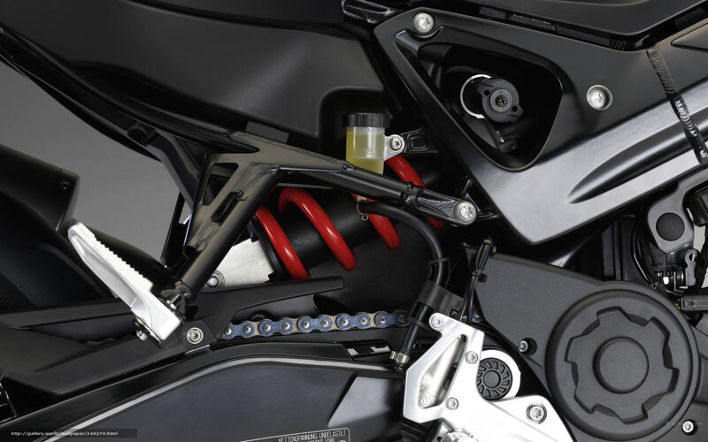 Motorcycle Rear Suspension — Black