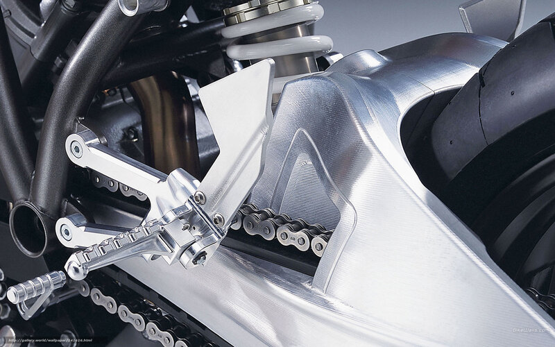 Motorcycle Rear Suspension — Silver