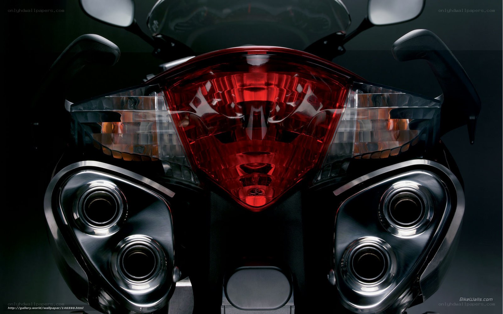 motorcycle rear view