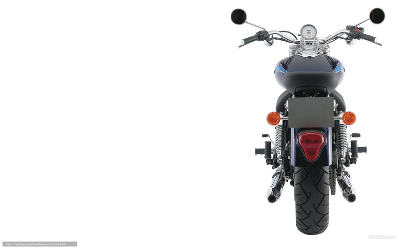Motorcycle Rear View — Black, Neutral, Photograph, Handlebars, Taillight, Exhaust Pipes