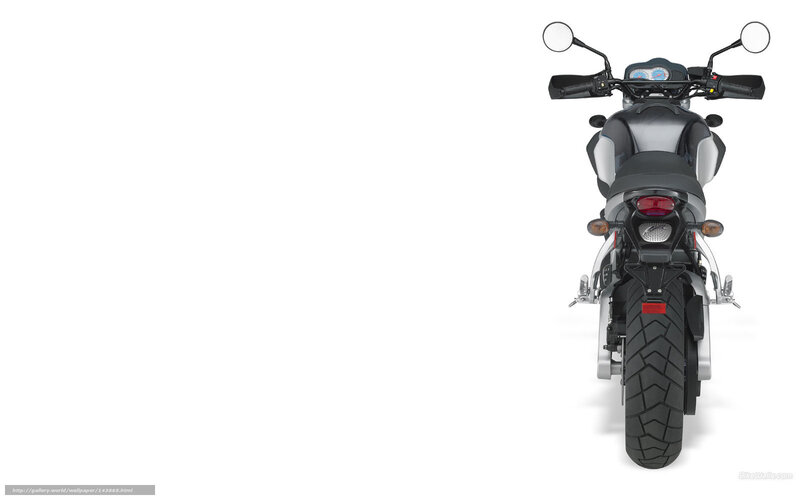 Motorcycle Rear View — Black, Neutral, Photograph, Mirror