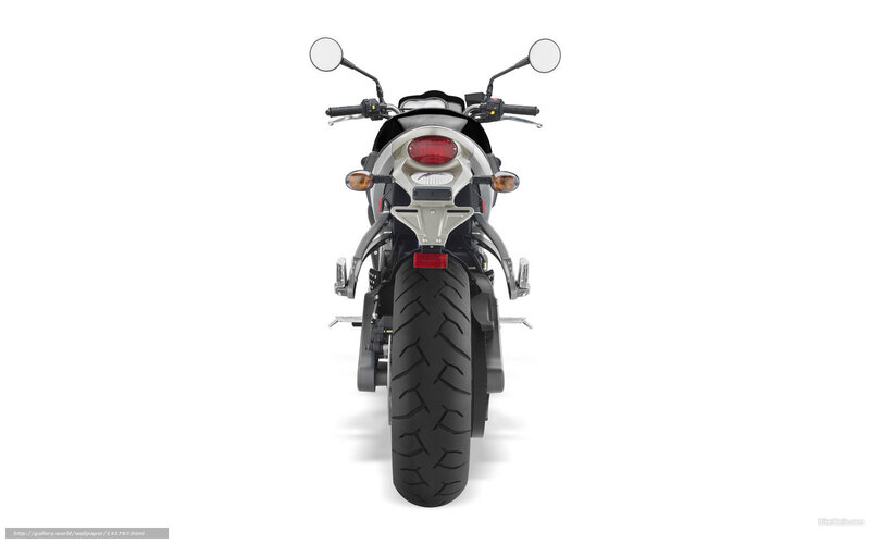Motorcycle Rear View — Black, Neutral