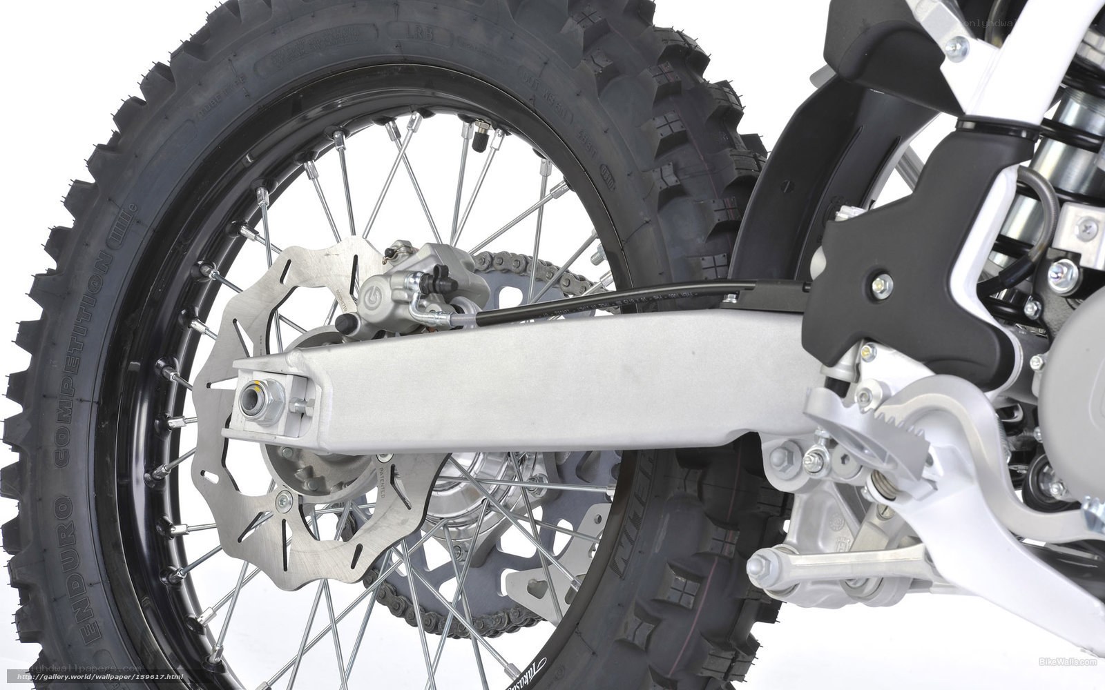 motorcycle rear wheel and brake