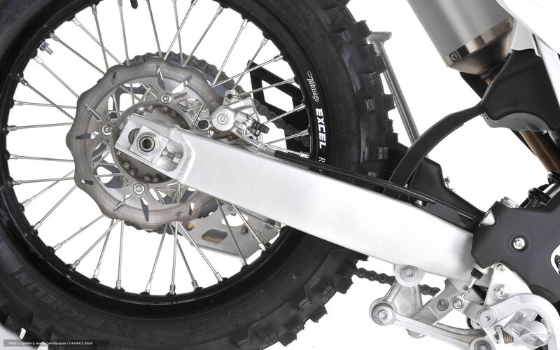 motorcycle rear wheel and brake