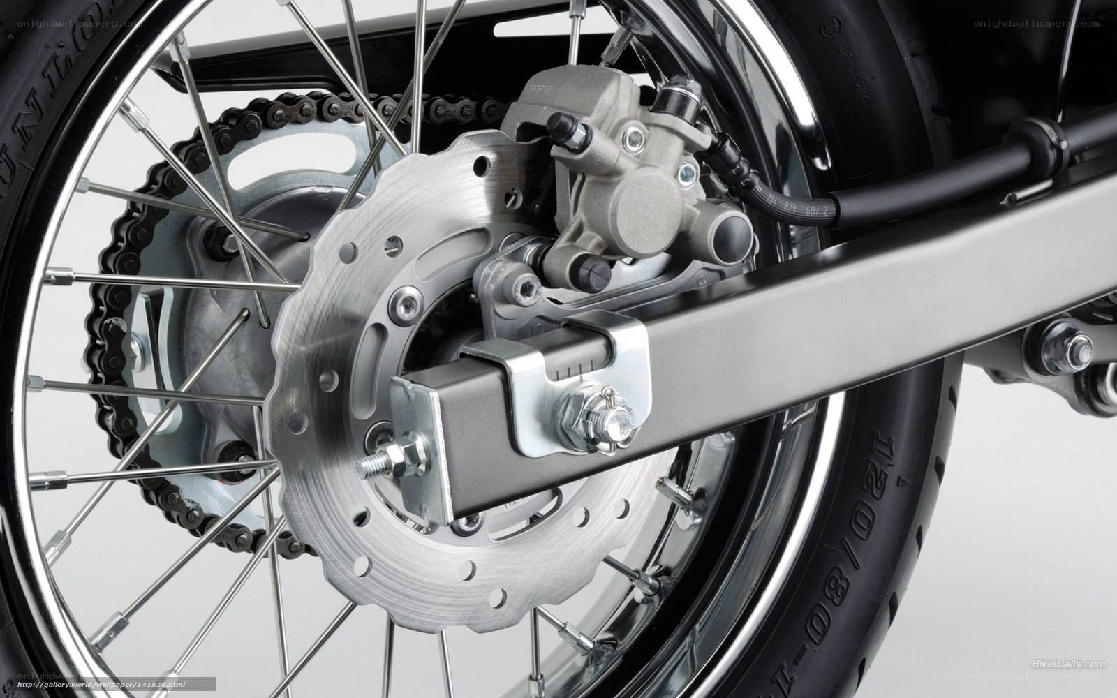 motorcycle rear wheel assembly