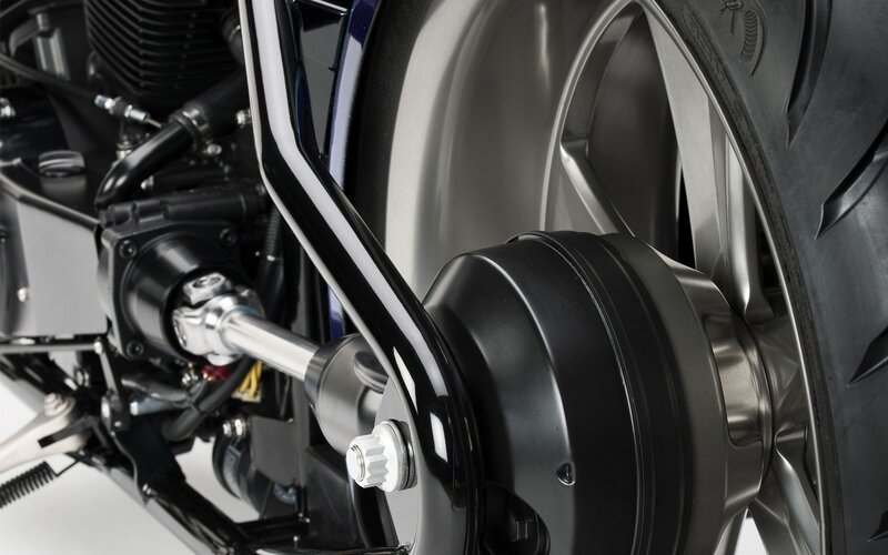 Motorcycle Rear Wheel — Black, Mechanical, Photograph, Engine, Exhaust