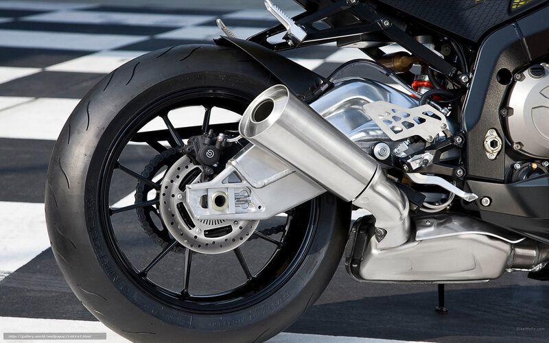Motorcycle Rear Wheel — Black, Mechanical