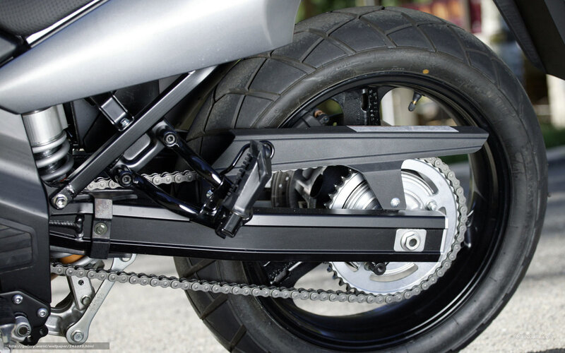 Motorcycle Rear Wheel — Black, Neutral, Afternoon