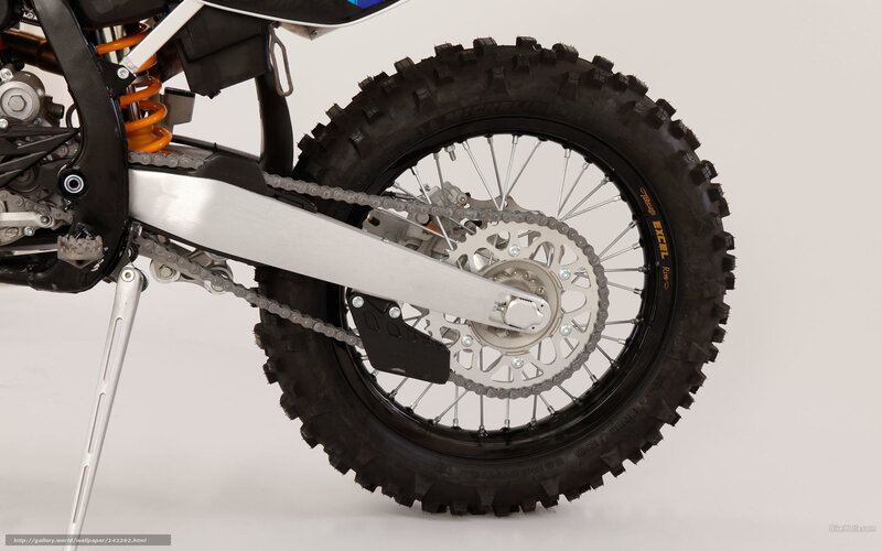 Motorcycle Rear Wheel — Black, Neutral, Photograph, Chain