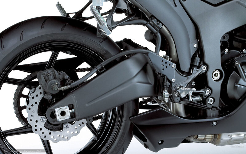 Motorcycle Rear Wheel — Black, Neutral, Photograph, Tire, Brake