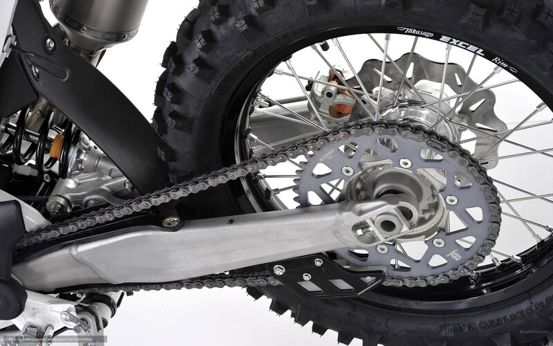 Motorcycle Rear Wheel — Black