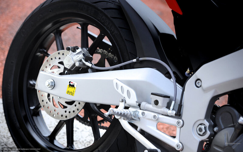 motorcycle rear wheel close-up