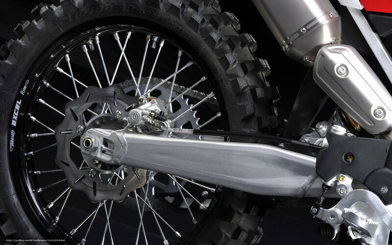 motorcycle rear wheel close-up
