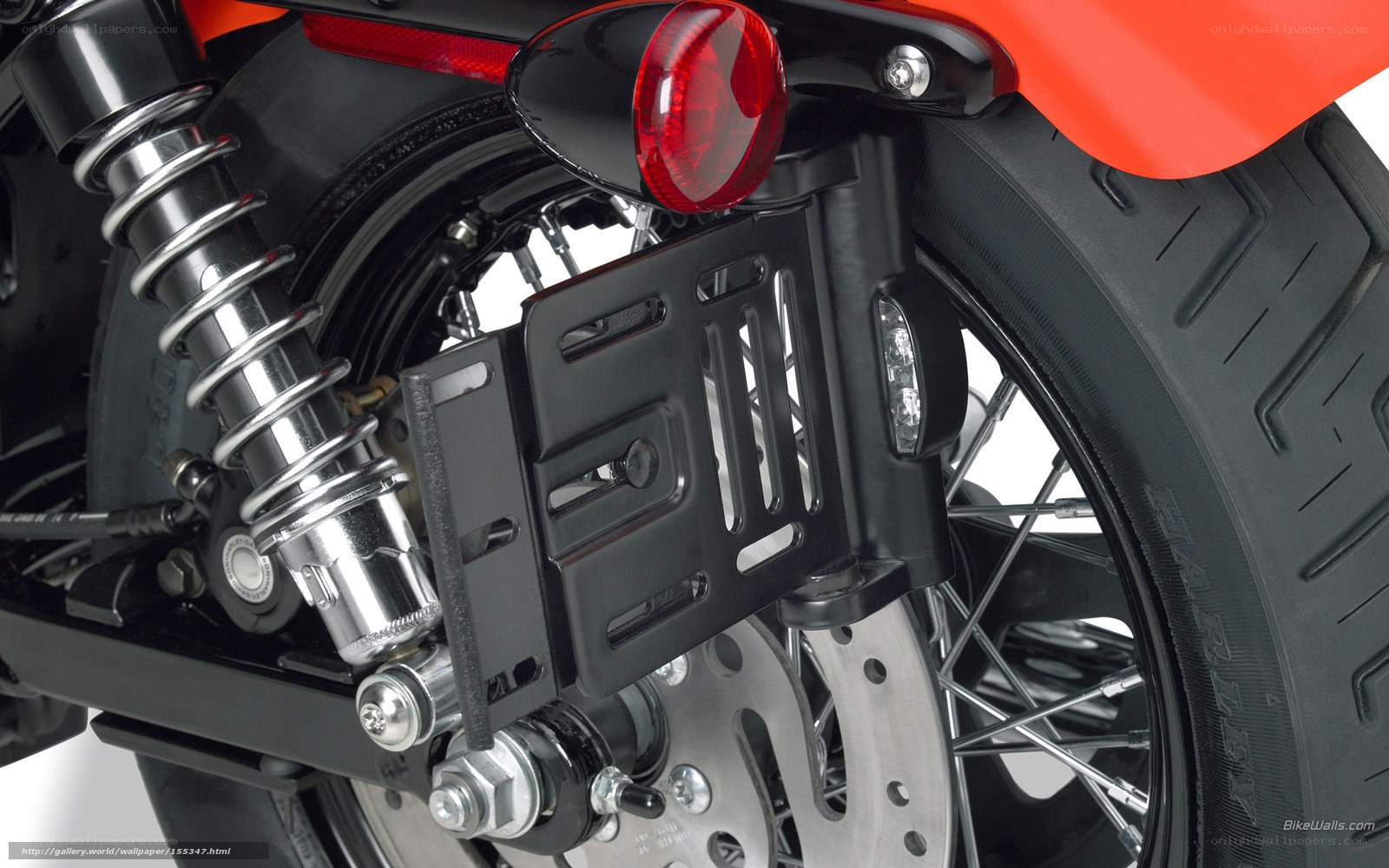 motorcycle rear wheel detail