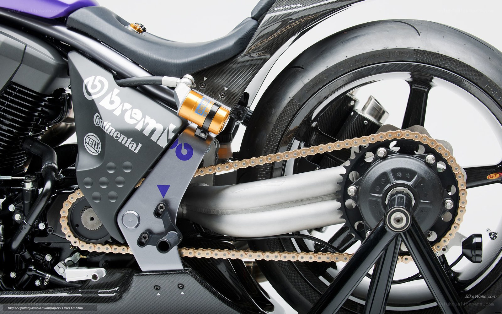 motorcycle rear wheel detail