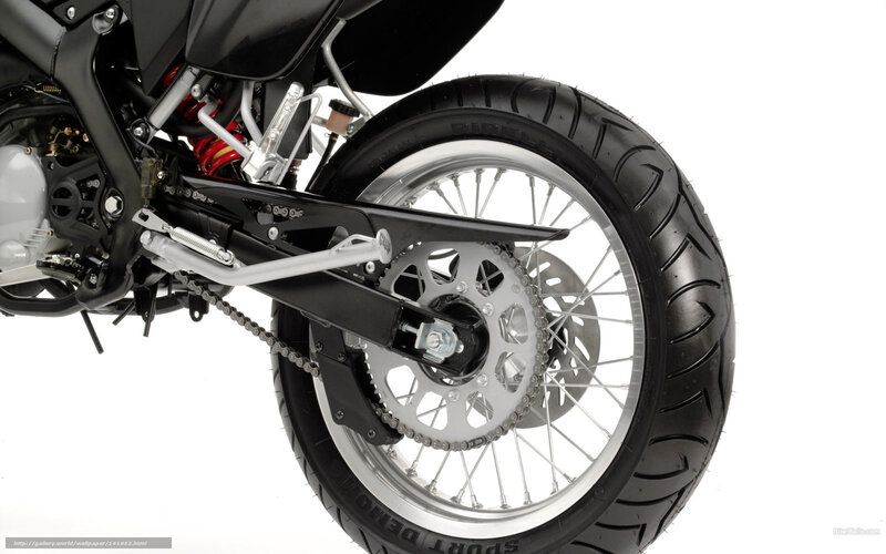 motorcycle rear wheel detail