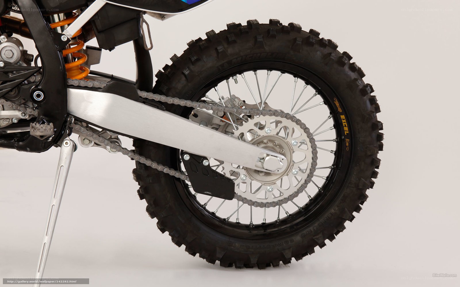 motorcycle rear wheel detail