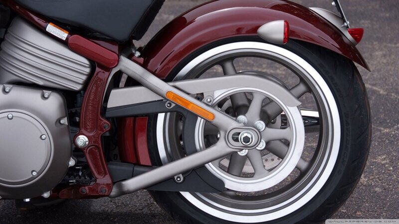 Motorcycle Rear Wheel — Red, Neutral