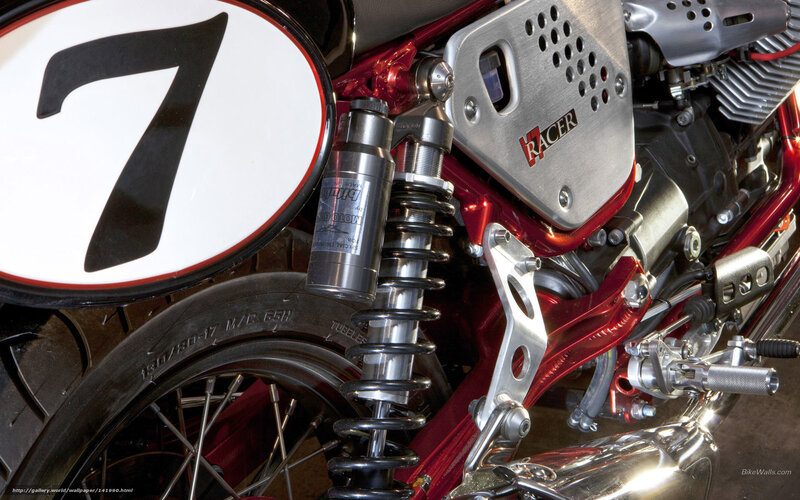 Motorcycle Rear Wheel — Red