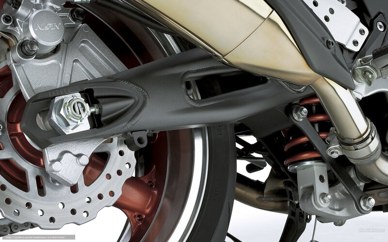 Motorcycle Rear Wheel — Silver, Mechanical