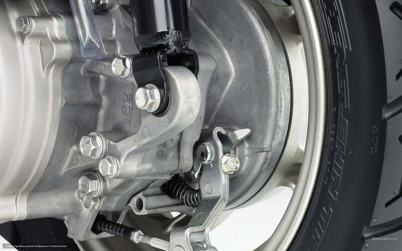 Motorcycle Rear Wheel — Silver, Neutral, Photograph, Brake