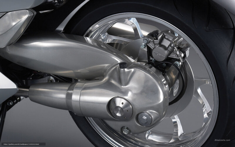 Motorcycle Rear Wheel — Silver, Neutral, Photograph, Exhaust