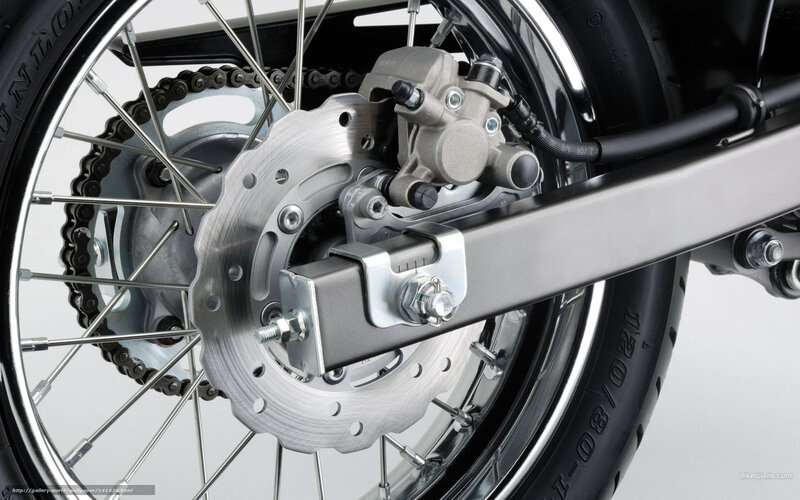 Motorcycle Rear Wheel — Silver, Neutral