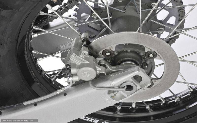 Motorcycle Rear Wheel — Silver, Technical, Photograph, Brake Disc